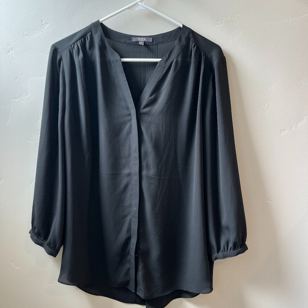 NYDJ Black Blouse